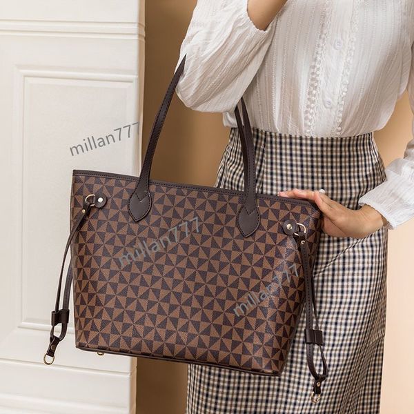 

tote bag designer bag wallet fashion totes leather messenger shoulder handbag women bags high capacity composite shopping bags old flower br
