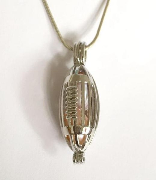 

rugby locket cage can hold multiple pearl crystal jewel gemstone beads floating charms pendant fitting diy fashion jewellery acc3322889, Silver