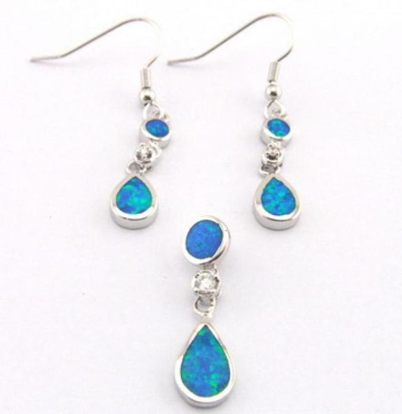 

opal jewelry with cz stonefashion earring and pendant set mexican fire opal the latest designs1668589, Black