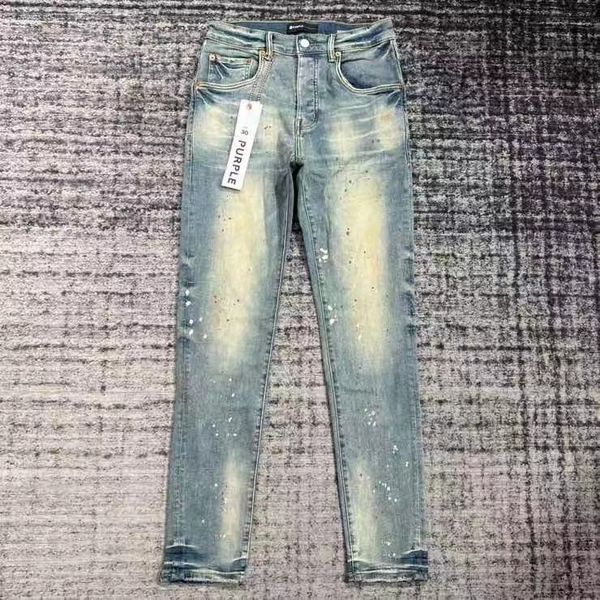 

men's jeans 2023 purple-bran* men designer antiaging slim fit casual pu2023900 size 30-32-34-36 32s, Blue