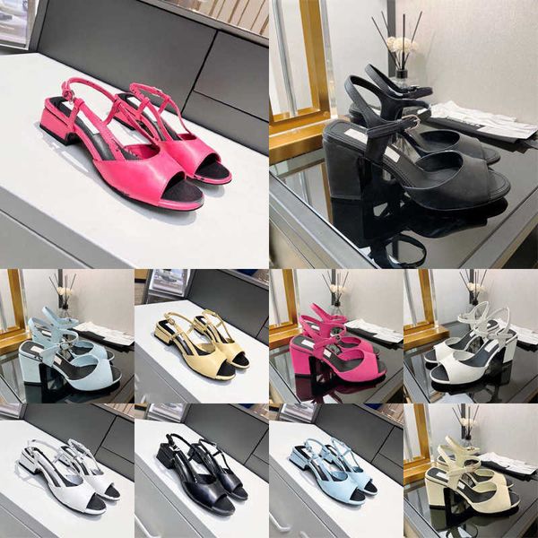 

designer high heels womens dress shoes pointed buckle sandals summer shoes fashion increased by 7cm, Black