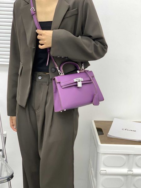 

designer kelys tote bag genuine leather bag mini versatile second-generation portable small commuting texture single shoulder crossbody wome