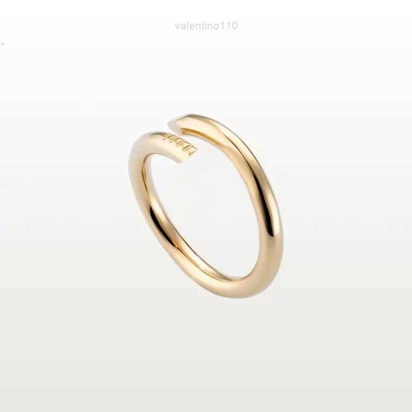 

designer nail ring luxury jewelry midi love just a rings for women titanium steel alloy gold-plated process fashion accessories never fade n, Silver