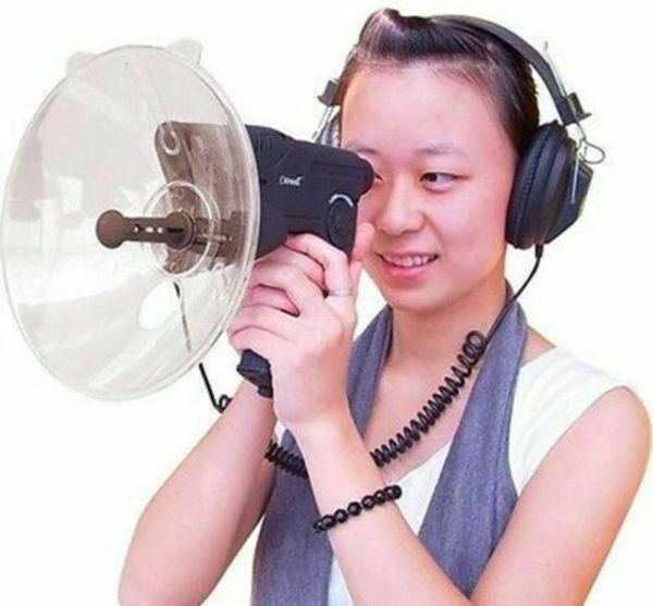 

parabolic microphone up to 300ft long distance nature observation telescope bionic ear6440564, Camouflage