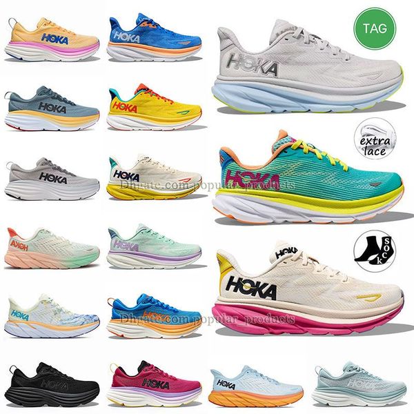 

hoka shoes one one bondi 8 clifton runner sneakers hokas carbon x 2 shadow triple black white harbor lunar rock women mens trainers samber y