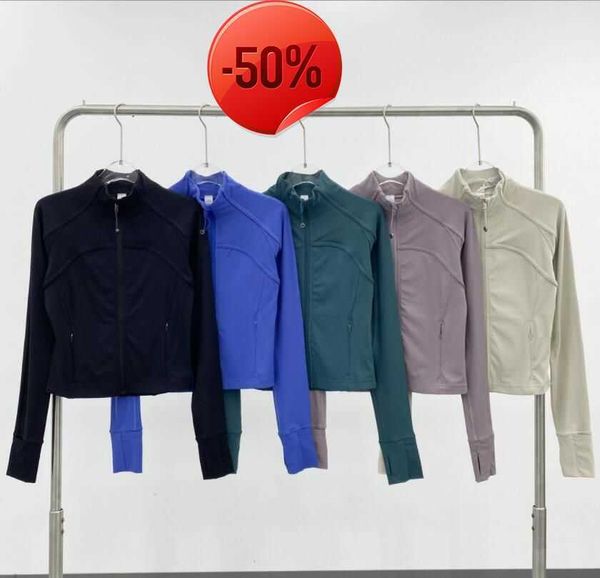 

women's yoga define jacket crop scuba hoodies funnel neck sports full zip jacket gym clothes casual running lulus stretch waist tight f, Black