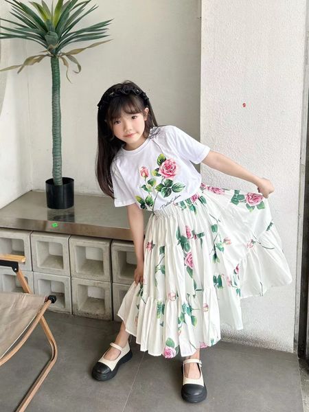 

kid girl dress plaid designer kid fashion summer clothes set 110-160 cm wholesale brown color child girls flower wedding dresses, Red;yellow