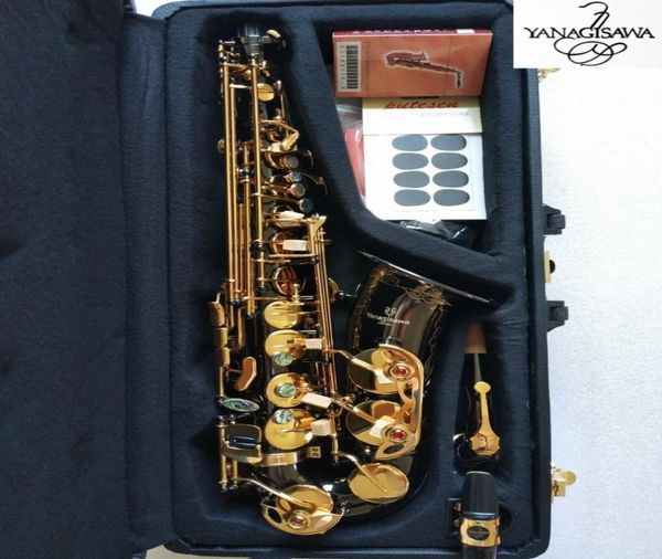 

brand new japan yanagisawa a992 alto saxophone gold key super professional sax black with case real po8455212