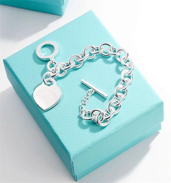 

designer women039s necklace bracelet set classic heart set 18k gold girl christmas love gift 316l stainless steel jewelry facto8976322, Silver
