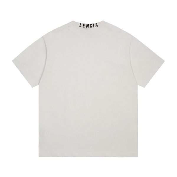 

blcg lencia summer t-shirts high street hip-hop style 100% cotton quality men and women drop sleeve loose tshirts oversize 23230, White;black