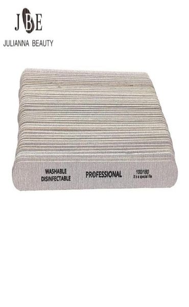 

100pcslot wooden doublesided buffer nail files 180240 pedicure nail art uv gel polisher grey thick lime a ongle professionel1891446