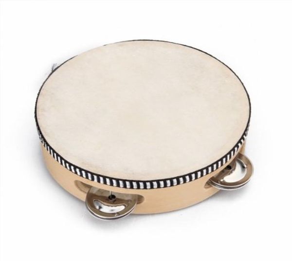 

children039s toy tambourine with wood with 6 quot leather013222001