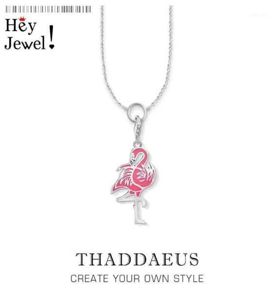 

chains charm necklace flamingo2021 winter brand fashion trendy jewelry 925 sterling silver bijoux gift for women girls14387650