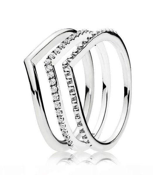 

new 925 sterling silver wish ring stack ring with cz stone fit jewelry engagement wedding lovers fashion ring5362313