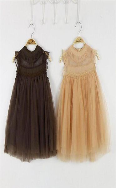 

2016 summer new girl dress lace princess dress girl gauze sundress children clothing 27t 8686257z7722500, Red;yellow