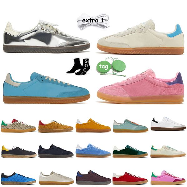 

gazelles designer casual shoes gazelle luxury women men vegan white black gum red flats wales bonner cream green silver metallic loafers pla
