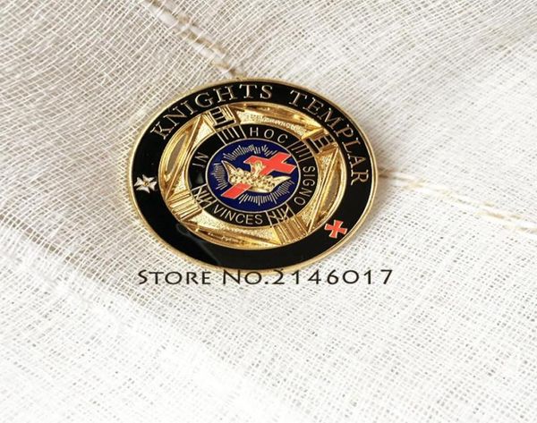 

50pcs custom enamel brooch and pins masonry metal badge masons delux knight templar large lapel pin ma masons20333504234894, Gray