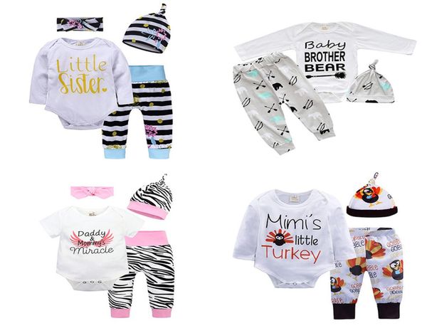 

baby threepiece clothing sets sequins baby rompers children jumpsuits for boys girls pants shorts hairband hats 6m3t6269086, White