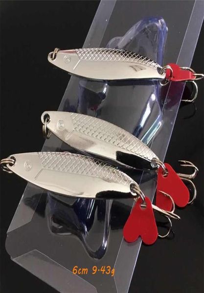 

10 pieces lot 6cm 9 43g silver vib spoons metal baits lures 6 hook fishing hooks fishhooks pesca tackle accessories a5251v3678857