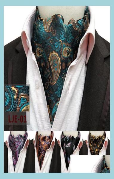 

groom ties cummerbunds men wedding formal cravat fashion retro paisley british style gentleman silk scarves neck ties suit busines8982141, Red;black