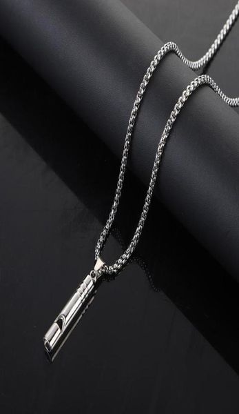 

necklace men039s hiphop necklace can whistle pendant men039s and women039s hiphop necklace simple wind couple student s1134944, Silver