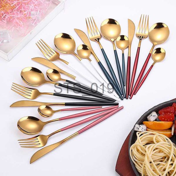 

briefs panties other panties stainless steel golden cutlery set black luxury dinnerware sets kitchen cutlery tablewareware set fork spoons k, Red;black