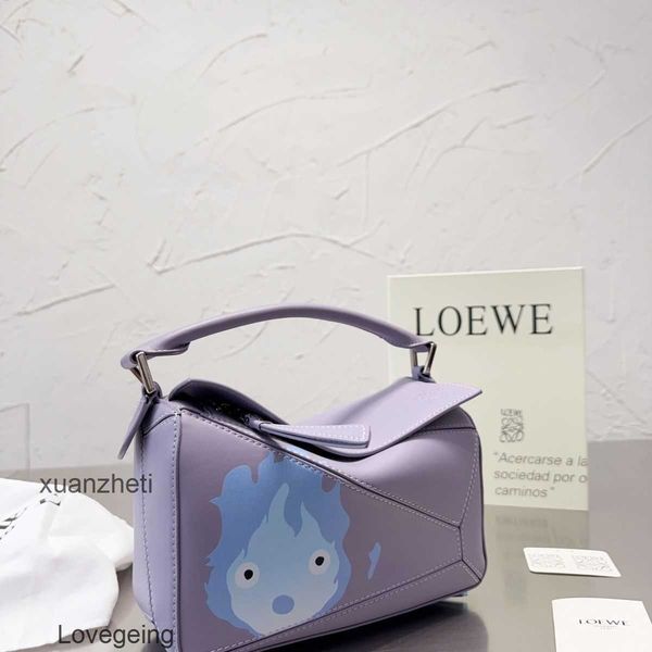 

fashion classic ladies designer bag puzzles loewsbag graffiti bags 2023 howls leather handbags cowhide spliced large capacity one shoulder c
