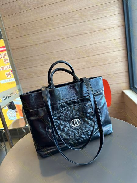 

Fashion Designer tote bag channel shoulderbags high quality Stripes Letter genuine leather all blcak Luxury guangzhou handbags for woman handbags, C2