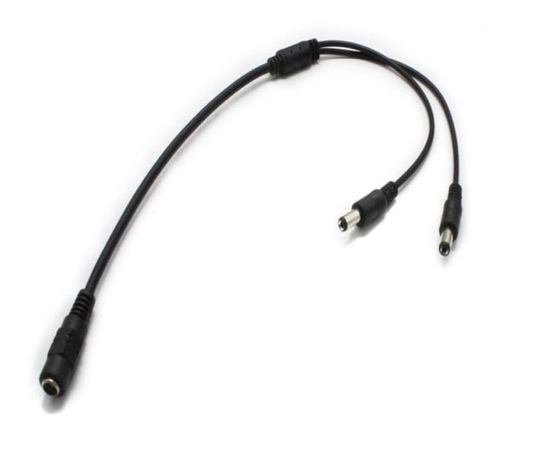 

40cm 55 21mm 1 to 2 dc splitter cable 2 male plug to 1 female jack5405631