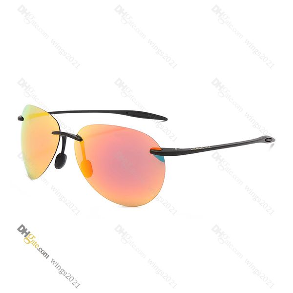 

designer sunglasses mens sunglasses uv400 driving sunglasses high-quality polarizing lens color coated tr-90&silicone frame - mj421; store/2, White;black