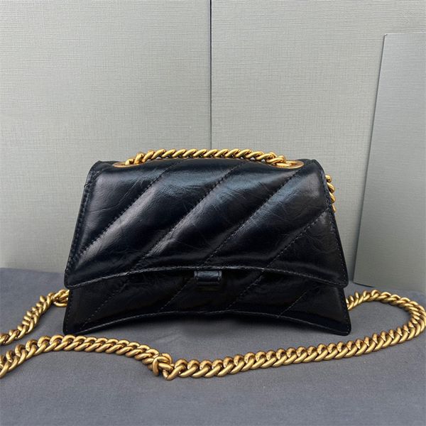 

designer bag crush chain shoulder bags nail magnet silver pink black nail double chain luxury shoulder crossbody pillow bag genuine leather