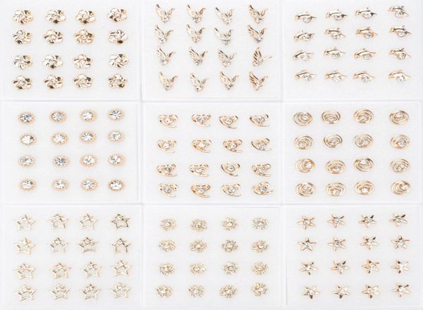 

168 pairs earring jewelry lots gold hook mixed styles flower leaf heart women039s dangle earrings eardrop ship3022952, Golden;silver