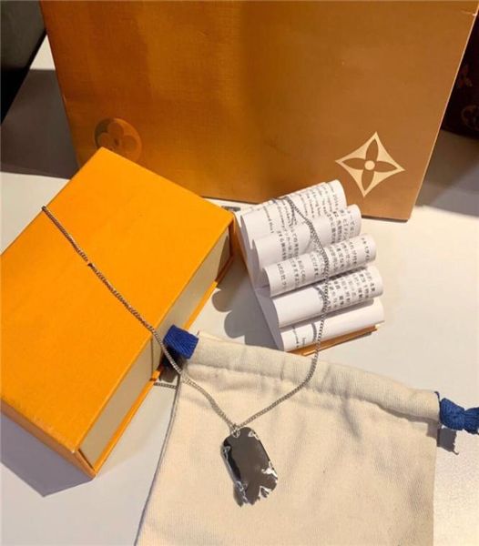 

luxury pendant necklaces fashion for man woman highly quality women party wedding lovers gift hip hop jewelry with box9426718, Silver