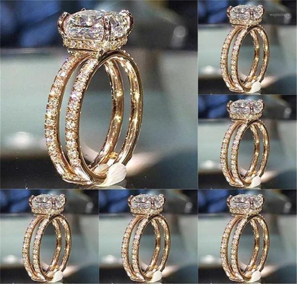 

wedding rings fashion sparkling women alloy engagement ring size 511 suitable for birthday party1369382, Slivery;golden