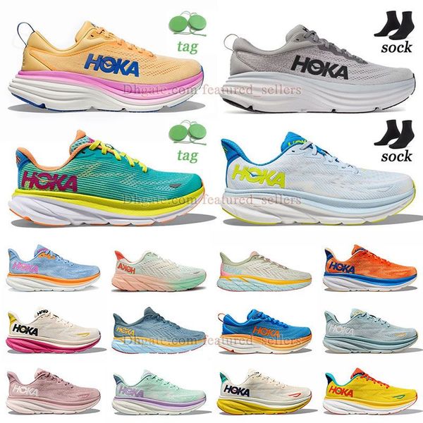 

hoka one one clifton 9 bondi 8 running shoes runner hokas sneakers carbon x2 triple black people movement men women designer trainers lifest