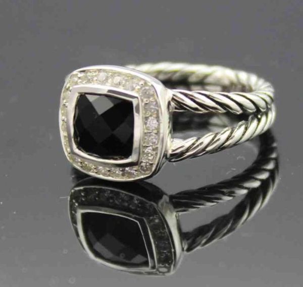 

925 sterling silver amethyst black onyx blue z citrine sapphire garnet peridot white agate morganite 7mm women ring1679032, Golden;silver