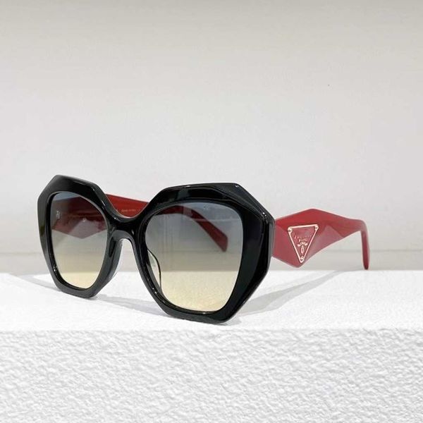 

designer triangular signature sunglasses p's new classic personality network red sunglasses women's versatile fashionable pr 16ws, White;black
