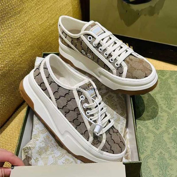 

alphabet embroidery color matching retro thick-soled canvas shoes for men and women lovers muffin bottom tie 1977 casual fashion foreign tra, Black