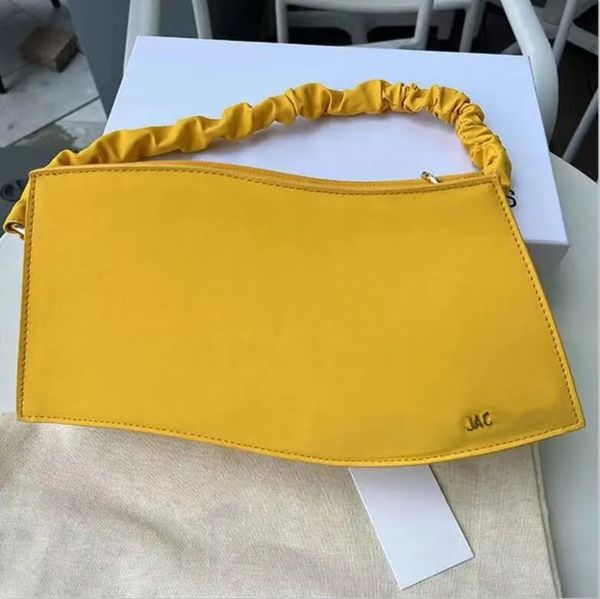 

new arrive designer bag jaquemus wave pattern shoulder bag women leather crossbody shoulder bags same underarm bag women messenger bags