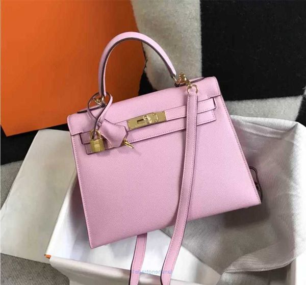 

designer women purse genuine leather handbags totes mini messenger bag yiweibags kellys's flat handle luxury portable 22cm 25cm 28cm zq