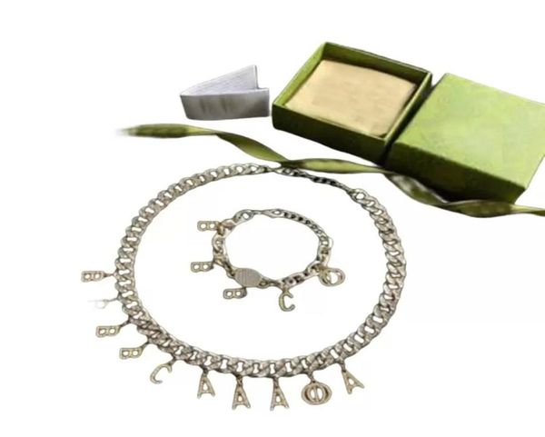 

women designers bracelet silver necklace for mens luxury jewelry letters pendant fashion love bracelets g brand chain link box hip1758392
