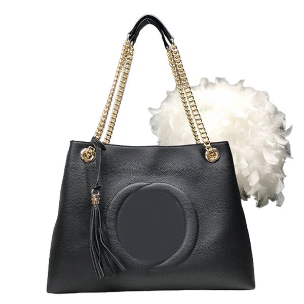 

g* 4a quality shoulder bag cowhide fashion women designer bag handbag soft bags luggage shopping tote purse wallet womens tassel bags gold c