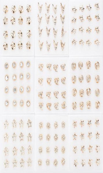 

168 pairs earring jewelry lots gold hook mixed styles flower leaf heart women039s dangle earrings eardrop ship2415133, Golden;silver