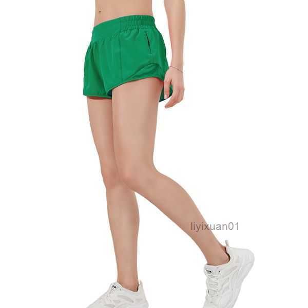 

lululemen womens yoga shorts fit zipper pocket high rise quick dry lulus lemon womens train short loose style breathable gym qualitydesigner, White;black