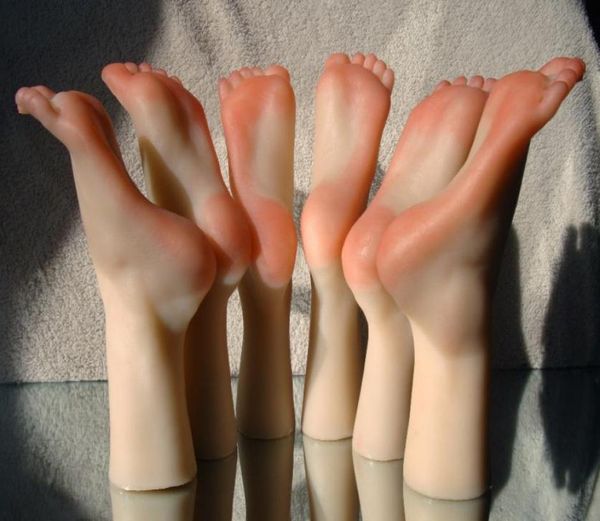 

female silicone mannequin foot manikin foot on display011384450, Khaki