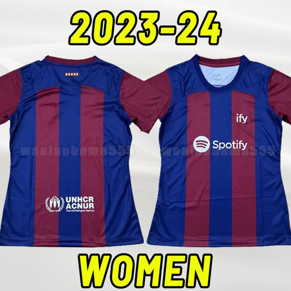 

women ansu fati football soccer jerseys 23 24 pedri adama ferran 2023 2024 f. de jong dest barcelones lewandowski dembele raphinha gavi raph, Black;yellow