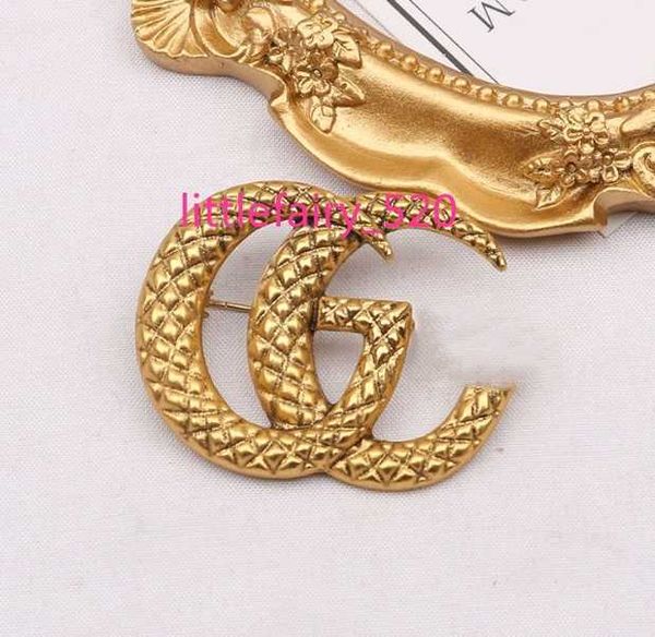 

pins brooches luxury brand designer letters brooches famous letter pins tassel pearl brooch rhinestone suit pin jewelry accessories, Gray