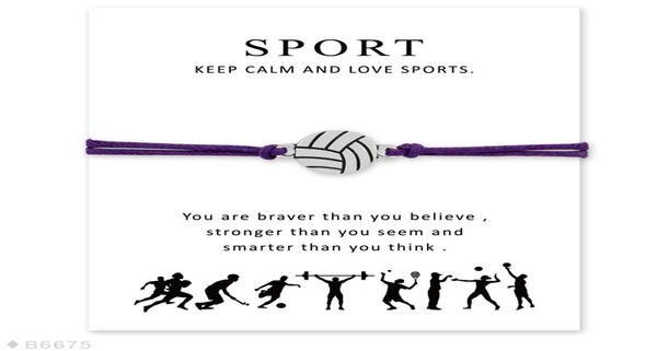 

girls adjustable friendship statement jewelry with card silver volleyball charm bracelets for women8275430, Golden;silver