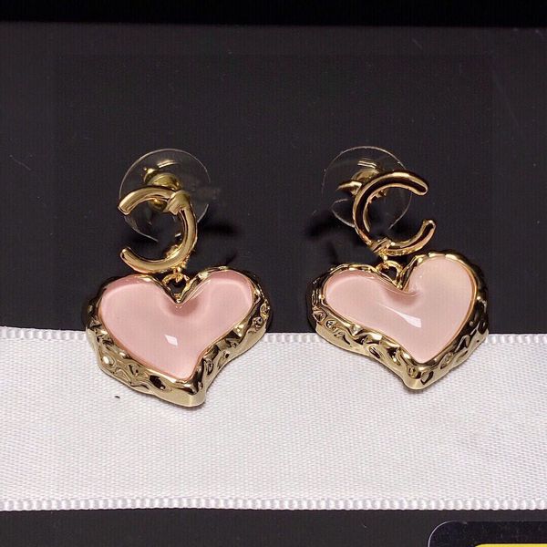 

designer ccity stud for women luxury letter earring gifts retro hoop jewelry heart charm zo0i, Golden;silver