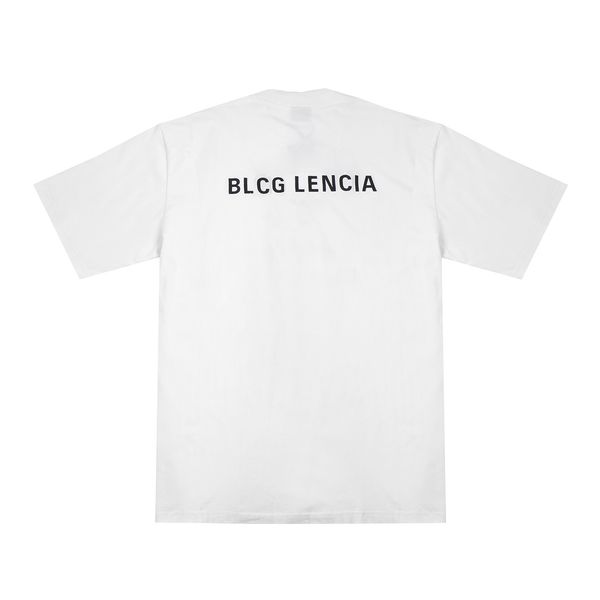 

blcg lencia summer t-shirts high street hip-hop style 100% cotton quality men and women drop sleeve loose tshirts oversize 23196, White;black